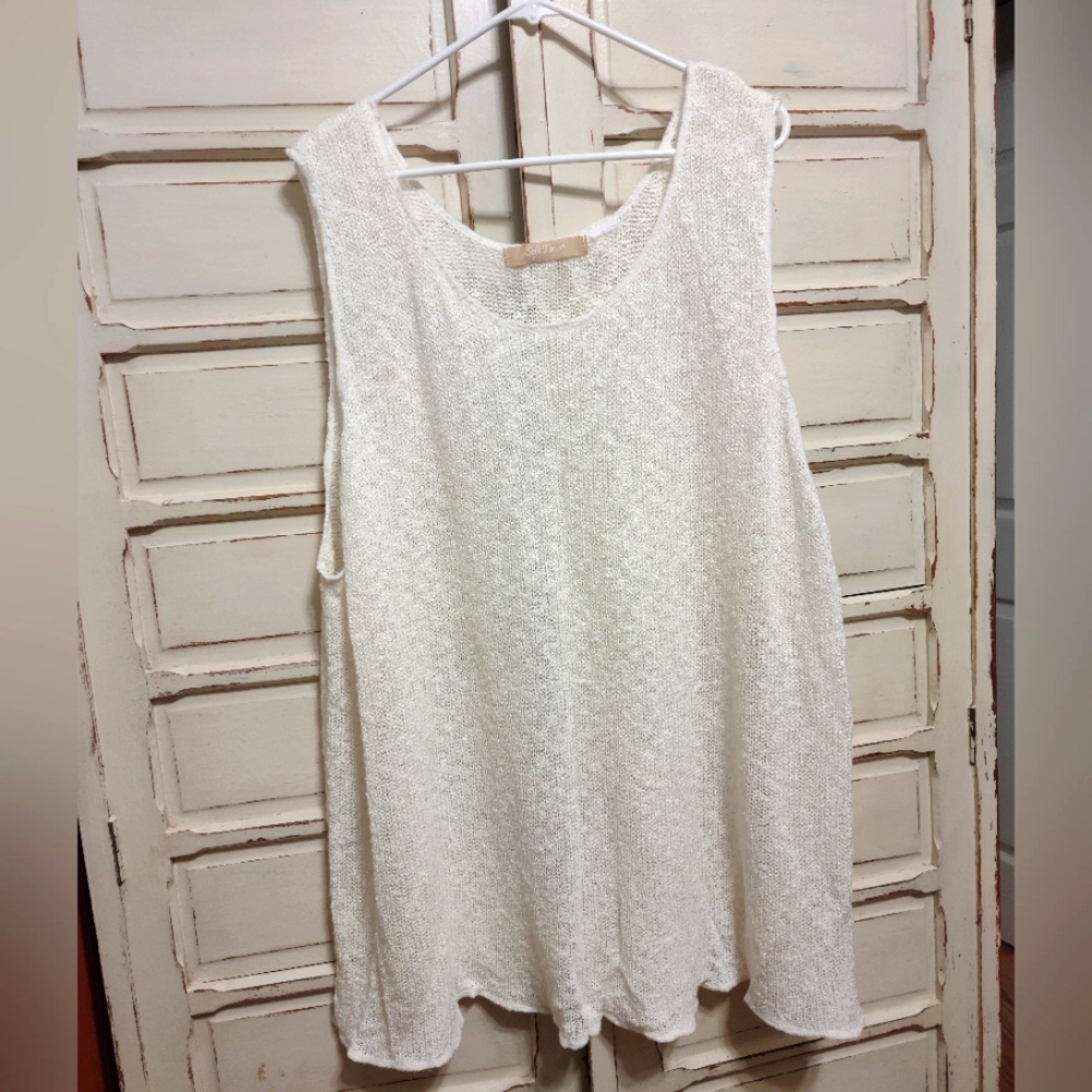 Soft Focus Sweater Tank Tunic